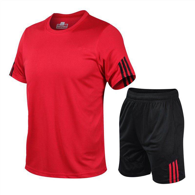 2pcs Men's Sportwear Soccer Football Active wear Fitness wear for men