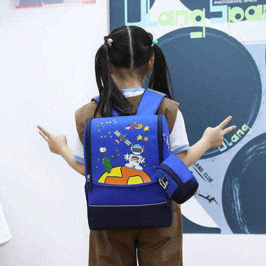 Primary School Children Cute Cartoon Backpack Kids Back support School Bag - Velora