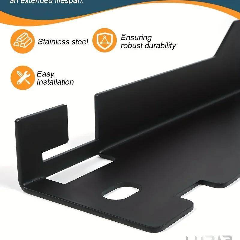 Heavy-duty Four-wheel Alignment Tool Pair, Upgraded Wheel Alignment Plate With Hanging Hole, Black And Silver - Velora