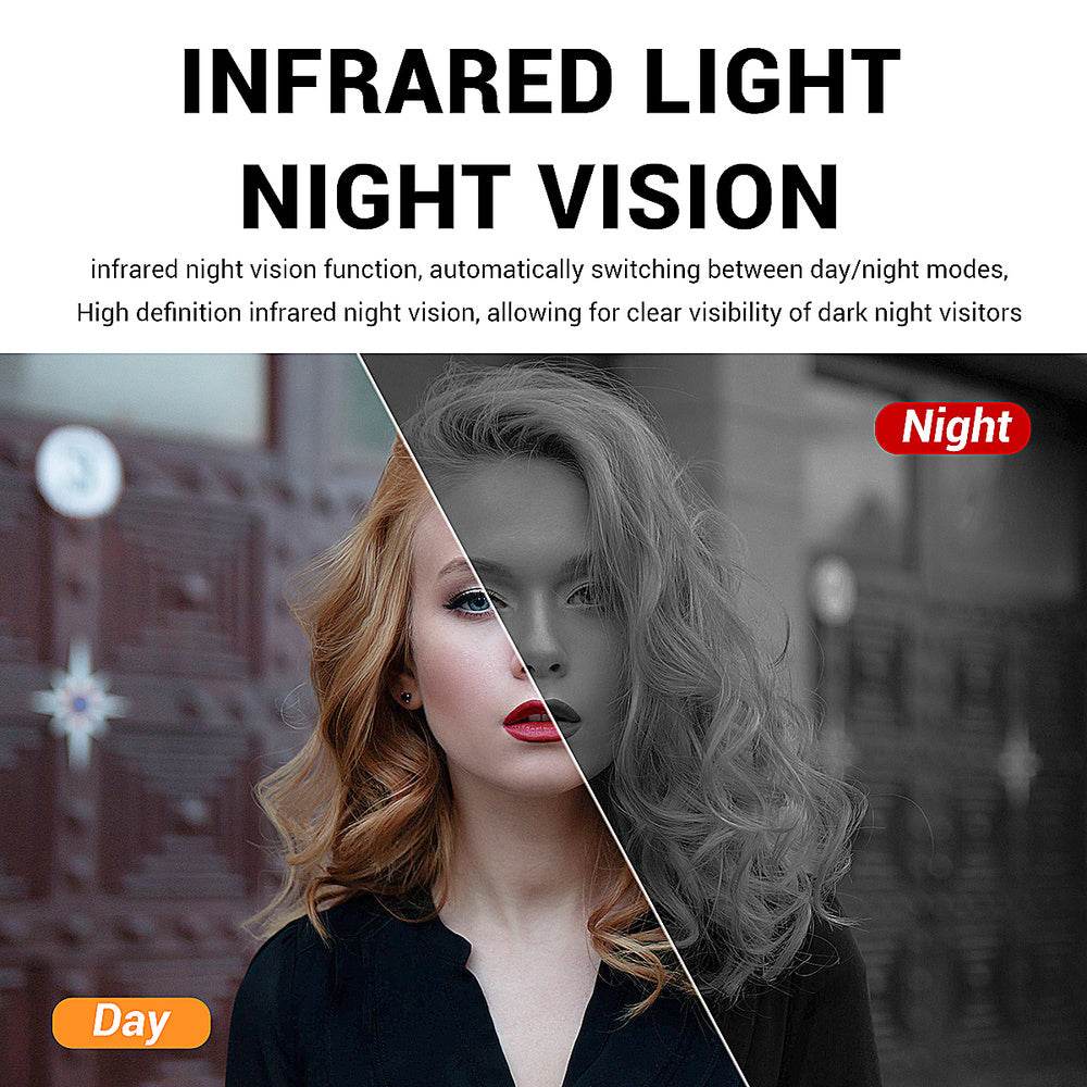 D10 Intelligent Wireless Doorbell Camera With Rechargeable Battery, Two-way Audio, 2.4G Wi Fi, APP Remote Intercom, Free Rolling Cloud Storage Built-in Battery - Velora