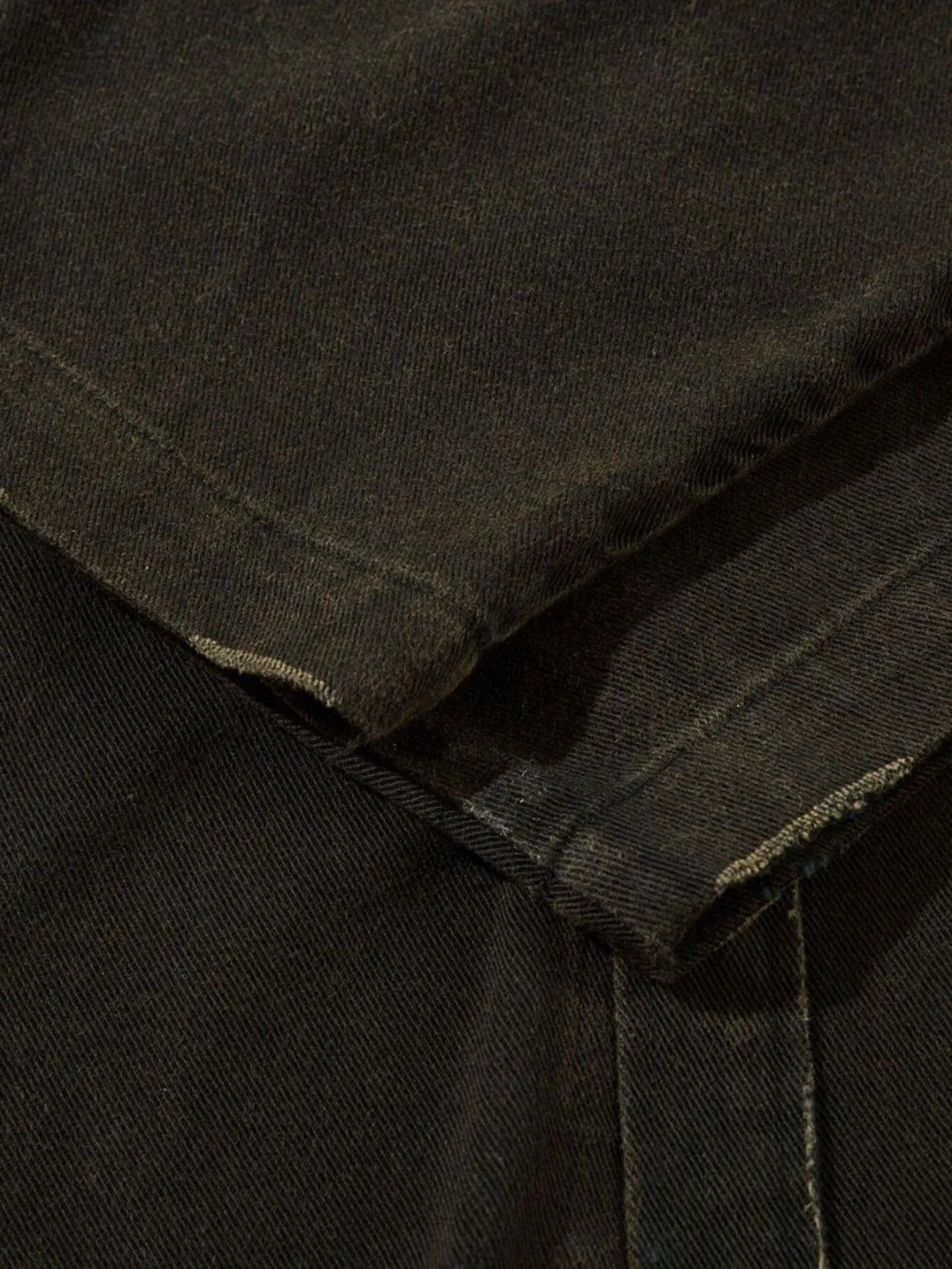 Men's Cross Button Up Oversized Denim Shirt - Velora