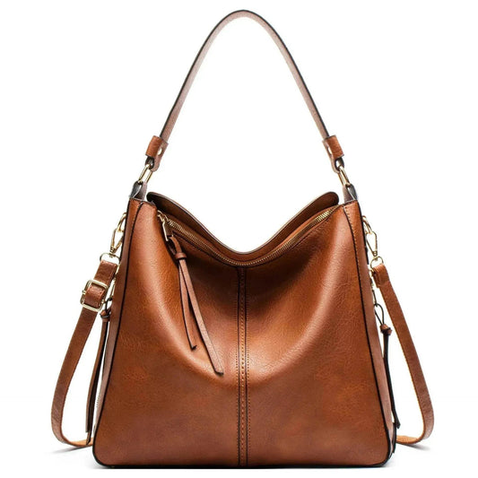 Women High Capacity PU Leather Handbags Fashion Commuting Crossbody Shoulder Hand Bag Shopping Totes - Velora
