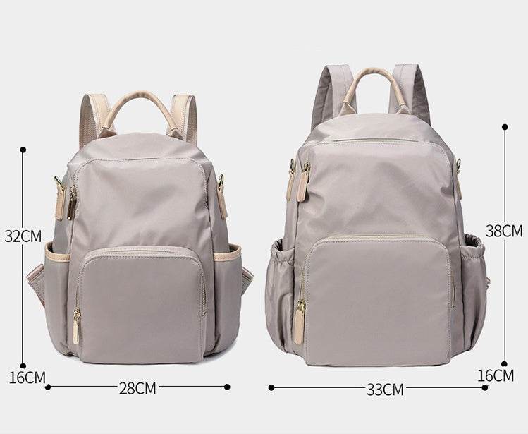 Unisex Portable Waterproof Plain color Backpack for school - Velora