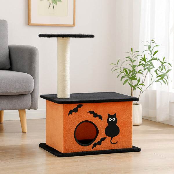 Halloween Inspired Cat Tree Tower Cat Tree For Indoor With Spacious Cat Condo - Velora
