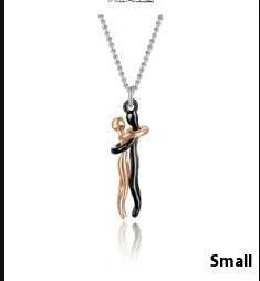 Hot Sale Affectionate Hug Necklace Couples Anniversary Valentine's Day Gift Fashion Punk Street Style Pendant Necklace - Velora