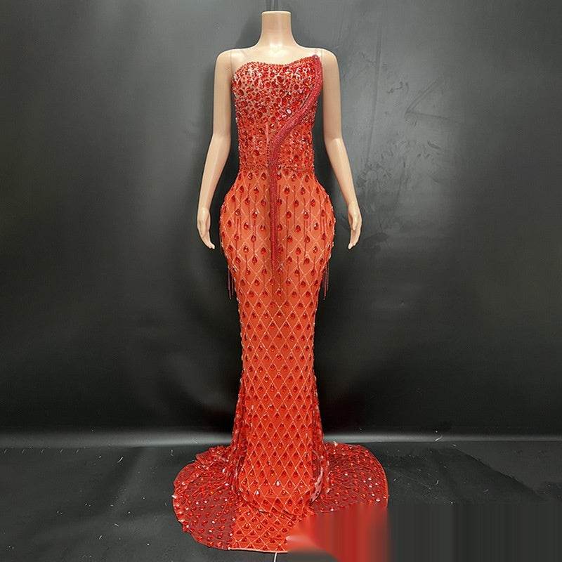 No Back Traceless Sexy Elegant Fishtail Gown - Velora