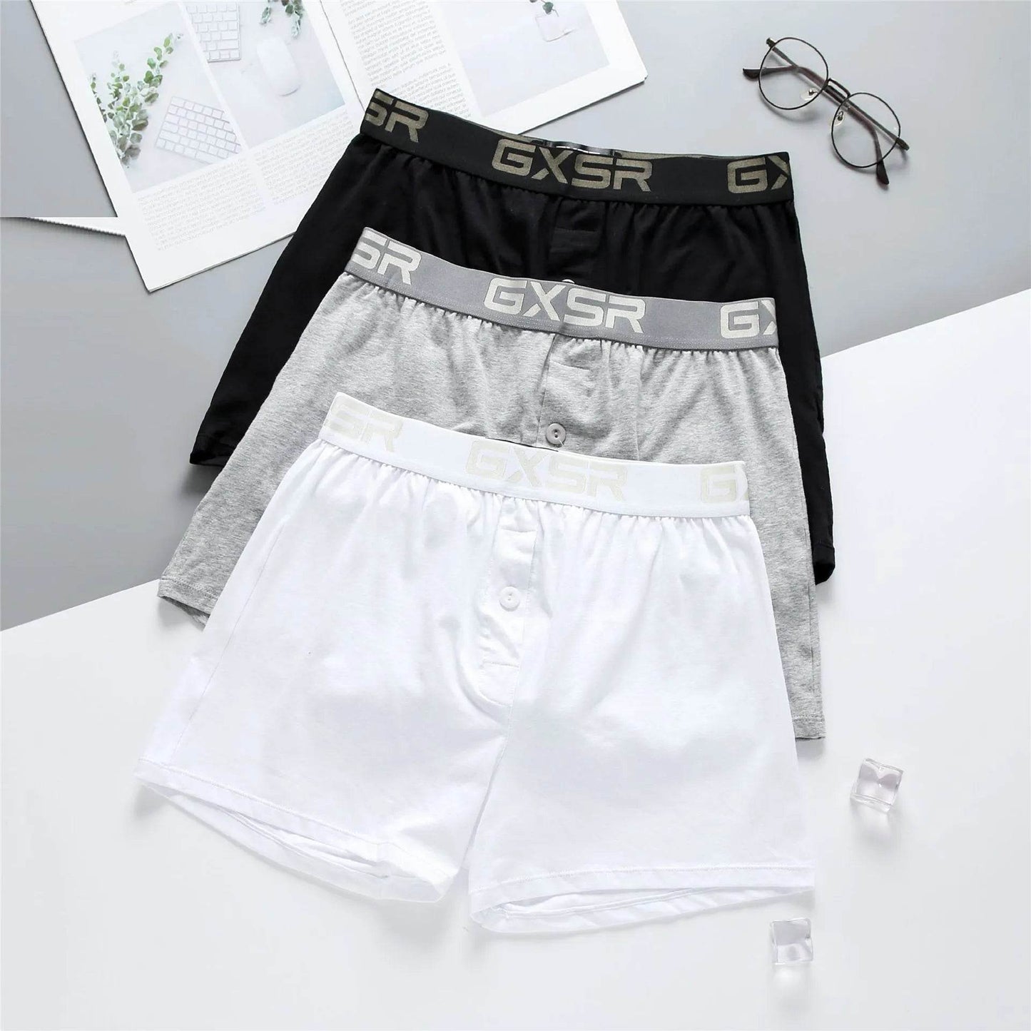 Men's Home Low Waist Pure Cotton Boxer short Breathable Underwear