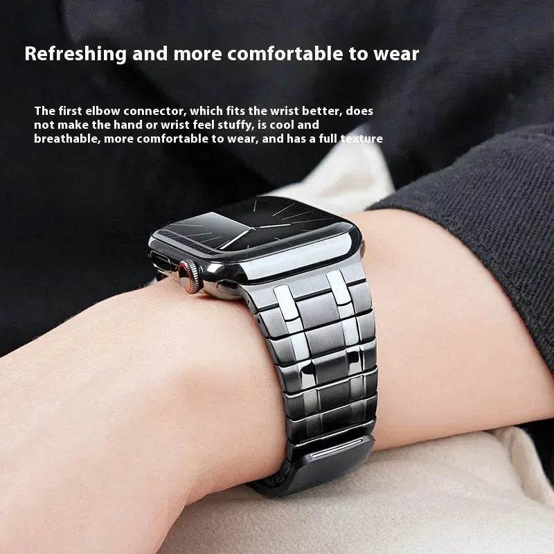 Replaceable Magnetic Metai Chain Watch Strap Suitable for iwatch - Velora