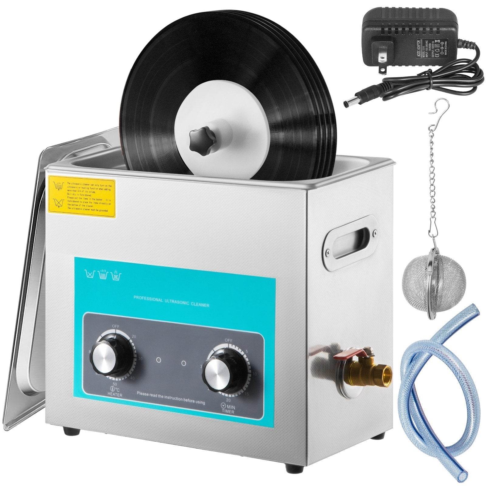 Ultrasonic Vinyl Record Cleaner for Home and Professional Use - Velora