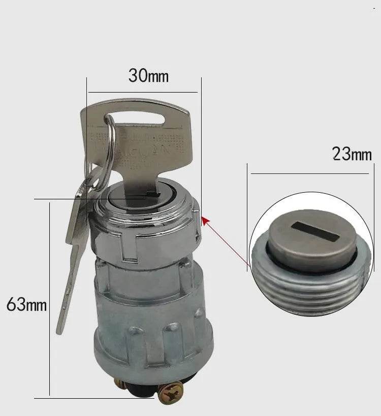 Vehicle Car Pure Copper Foot Ignition switch Lock With Key - Velora