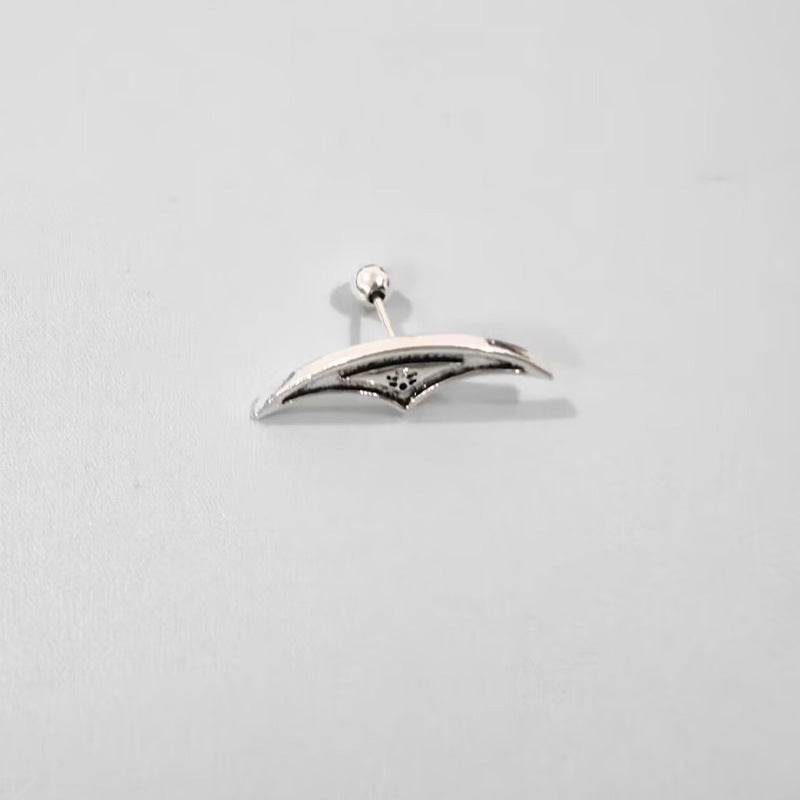 Spider Web Stud Earrings Personality Halloween Horror - Velora
