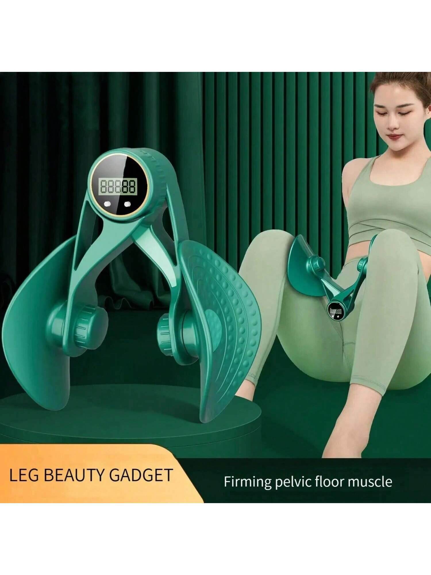 Thigh Master,Inner Thigh Exerciser,Thigh Exerciser Equipment,Pelvic Floor Exercise Devices, Kegel Exerciser For Women With Resistance Band - 3 Strength Levels And LED Counting Display - Velora