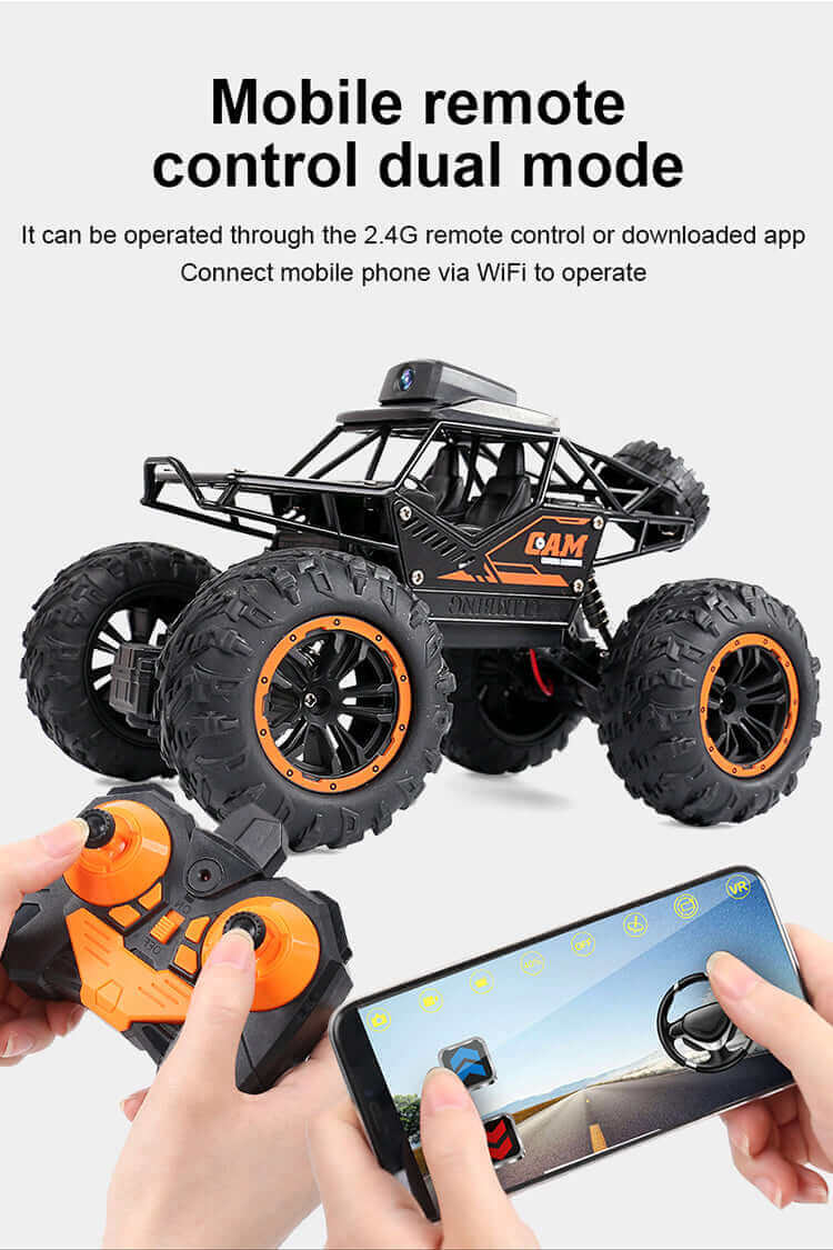 1:18 RC Car with 720P HD Camera - WiFi FPV Climbing SUV Toy | KidsToyLover - Velora Luxury Fashion
