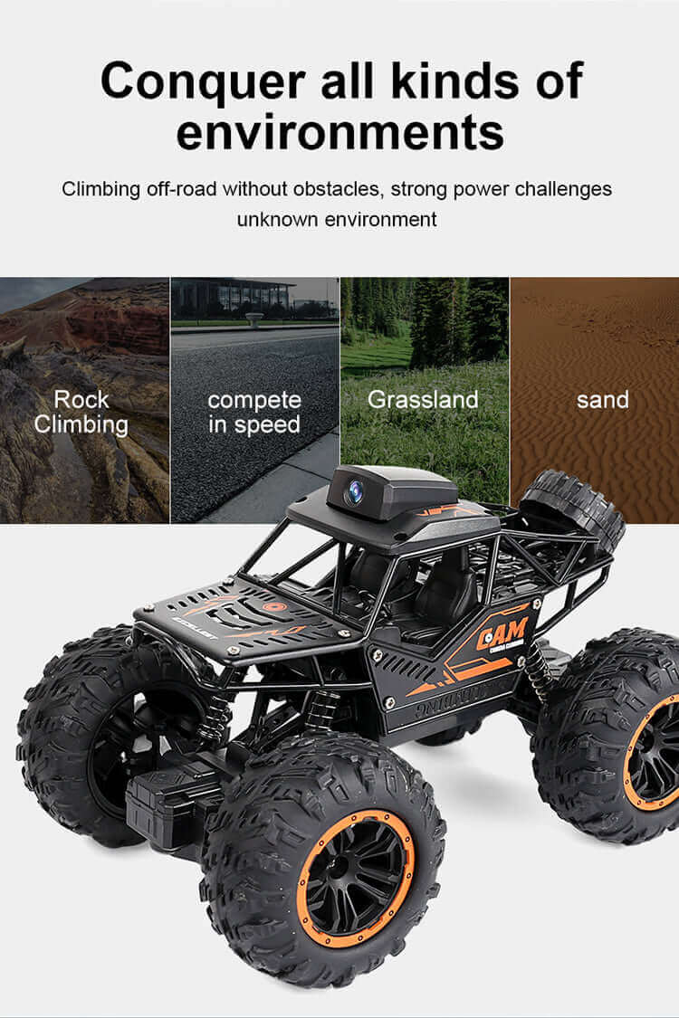 1:18 RC Car with 720P HD Camera - WiFi FPV Climbing SUV Toy | KidsToyLover - Velora Luxury Fashion