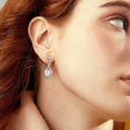1 Carat Moissanite 925 Sterling Silver Earrings - Velora Luxury Fashion