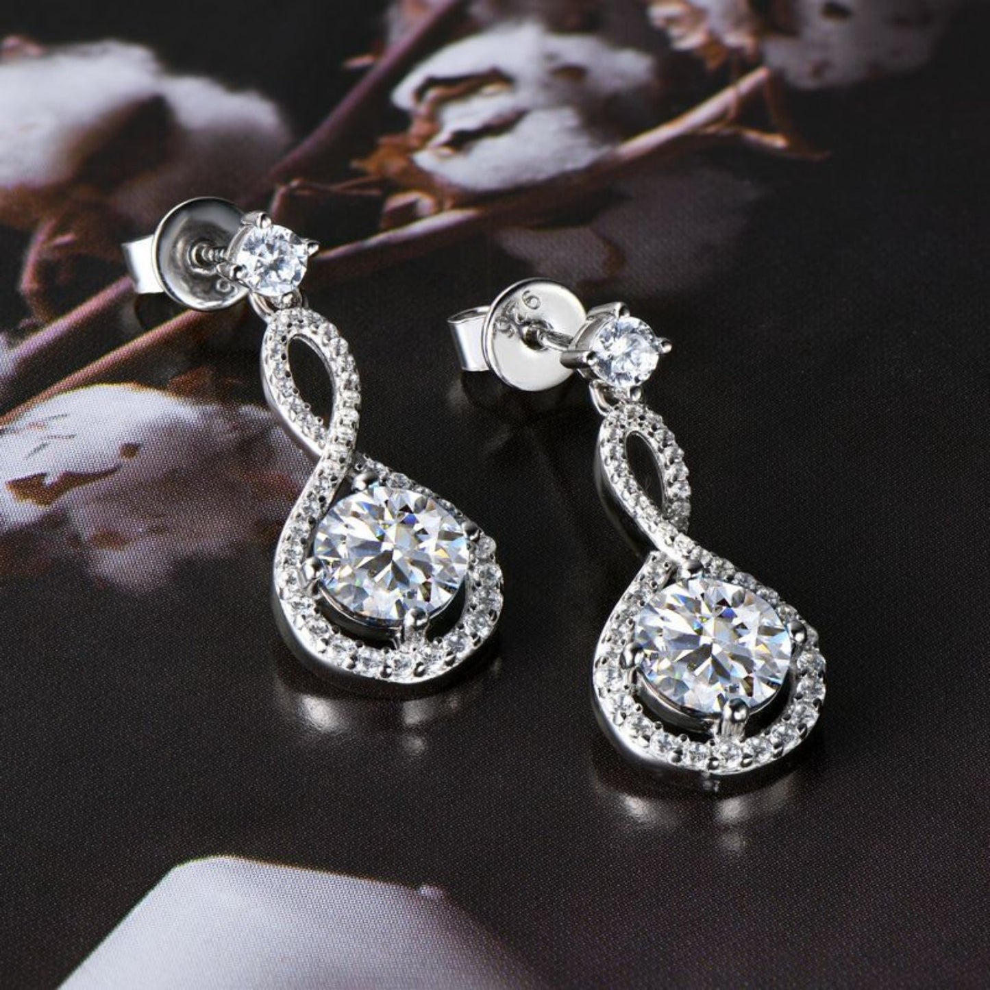 1 Carat Moissanite 925 Sterling Silver Earrings - Velora Luxury Fashion