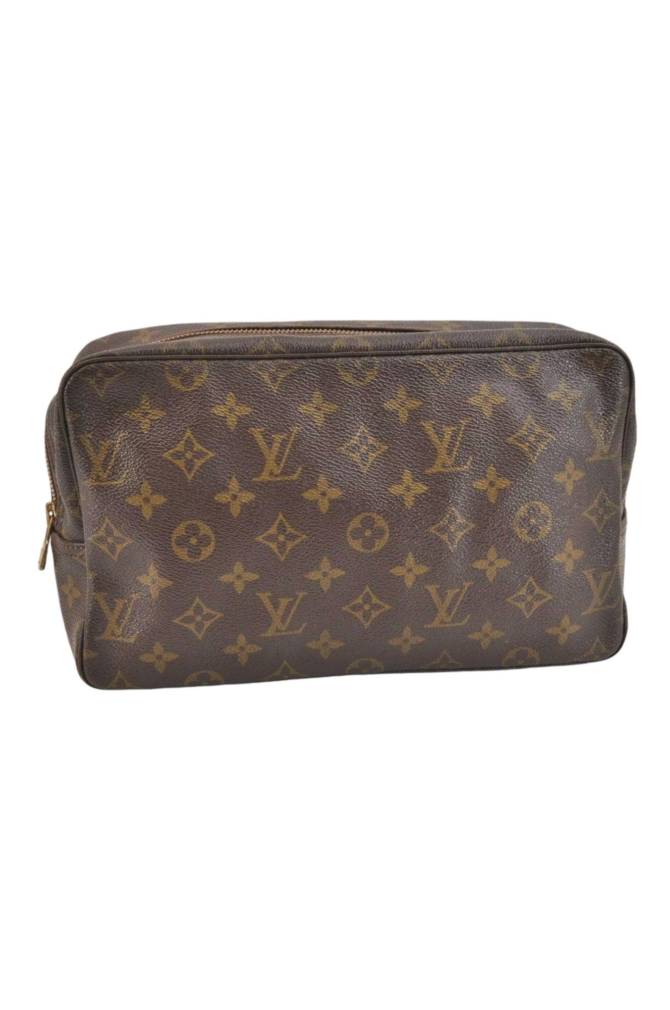 Louis Vuitton Monogram Trousse Toilette 28 Clutch Hand Bag M47522 LV 6922K - Velora