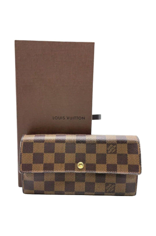 Louis vuitton Damier Ebene Pochette Porte Monnaie Carte - Velora