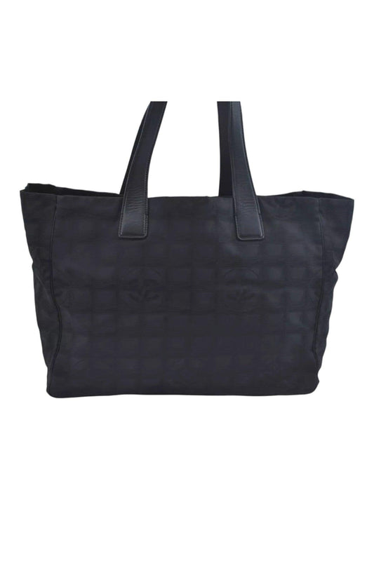 CHANEL New Travel Line Vintage Tote Bag Nylon Leather Black Junk 1911J - Velora