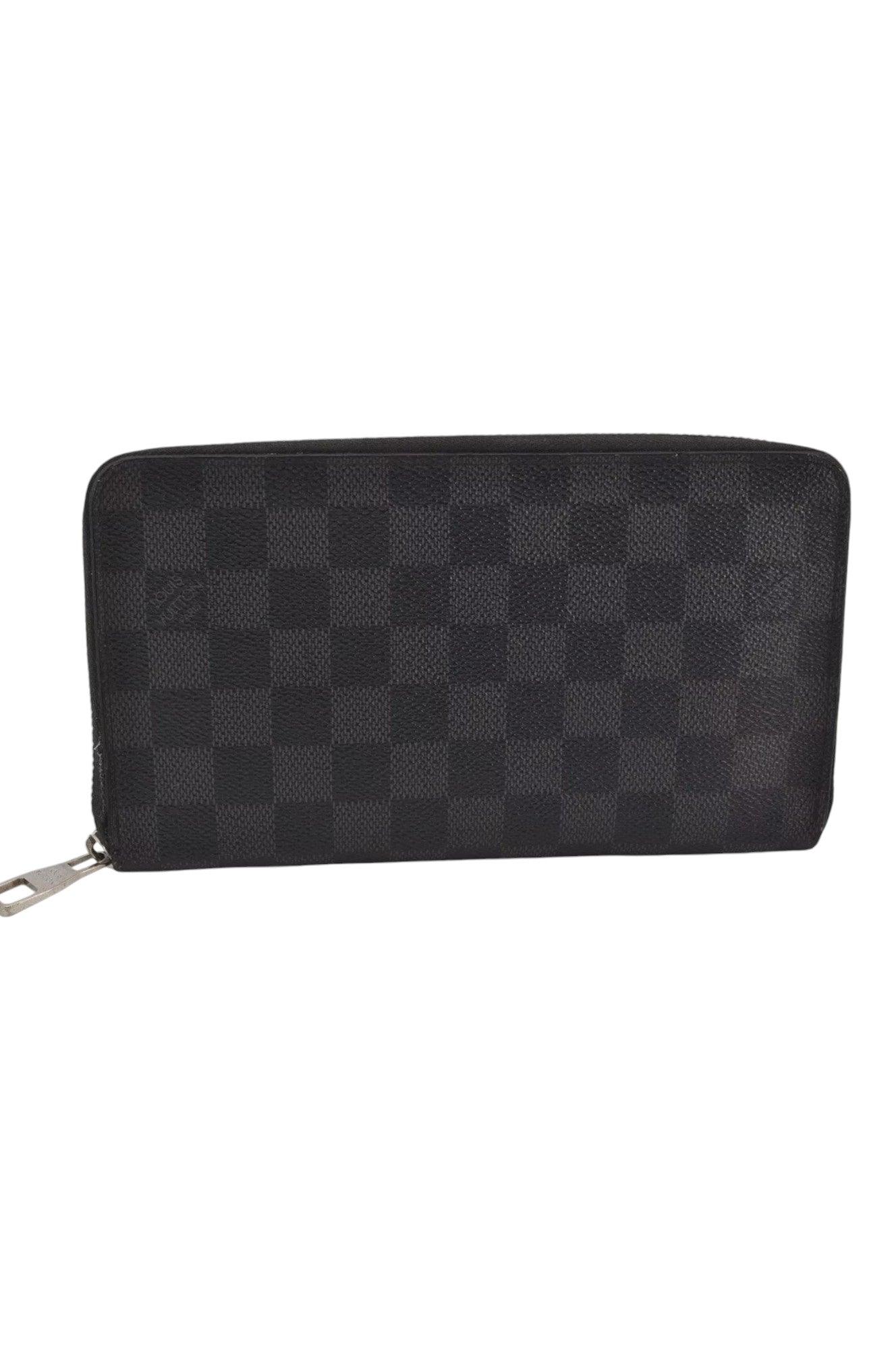 Louis Vuitton Damier Graphite Zippy Organizer Wallet N63077 LV 8122K - Velora