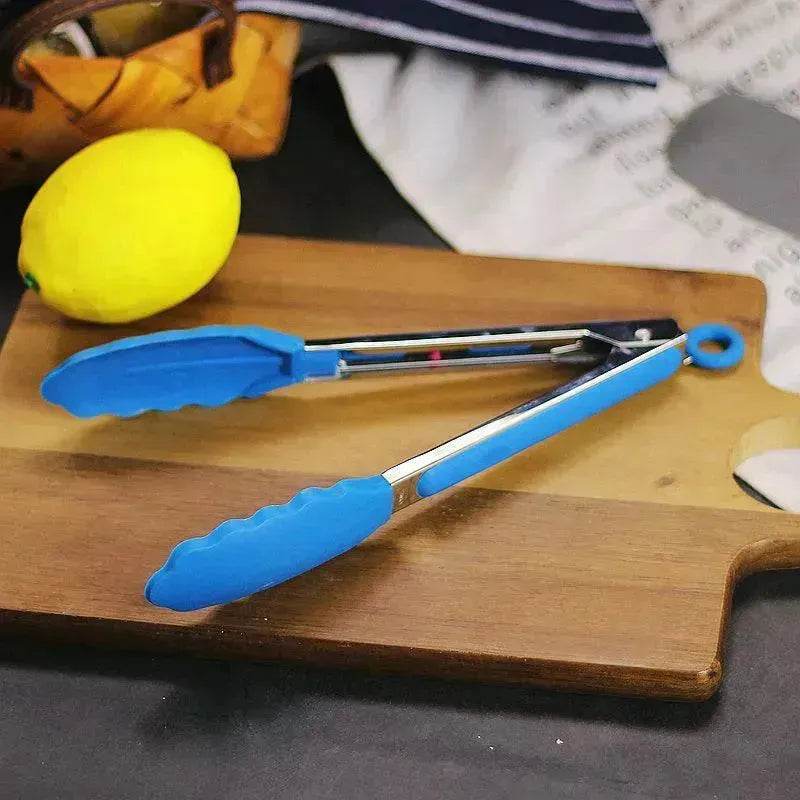 1 Pc Cooking Barbecue Clip In Stainless Steel Handle BBQ Forks Tool Outdoor Salad Food Clip Kitchen Appliances - Velora