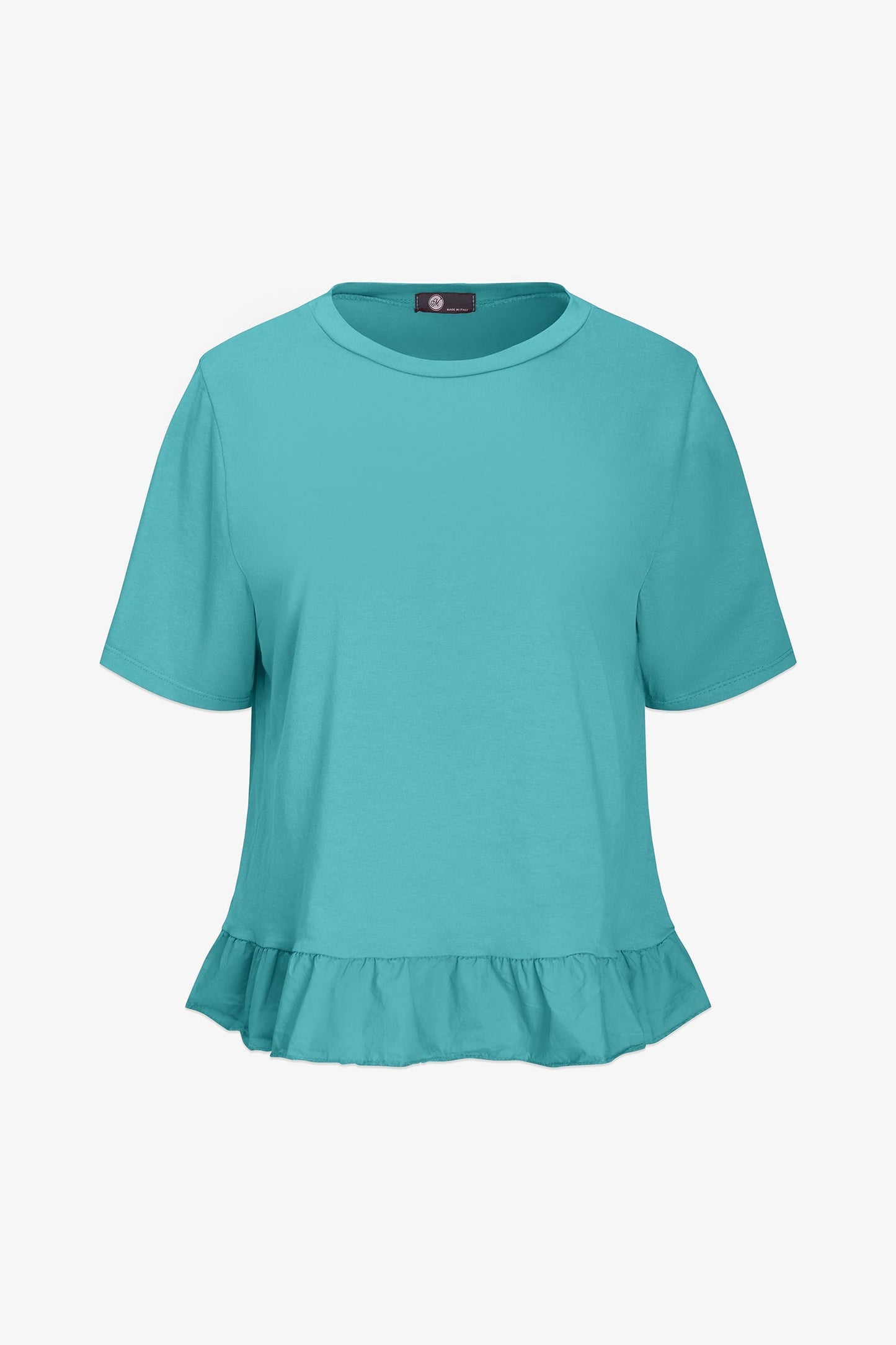 Women's Knit/Woven Combo Top