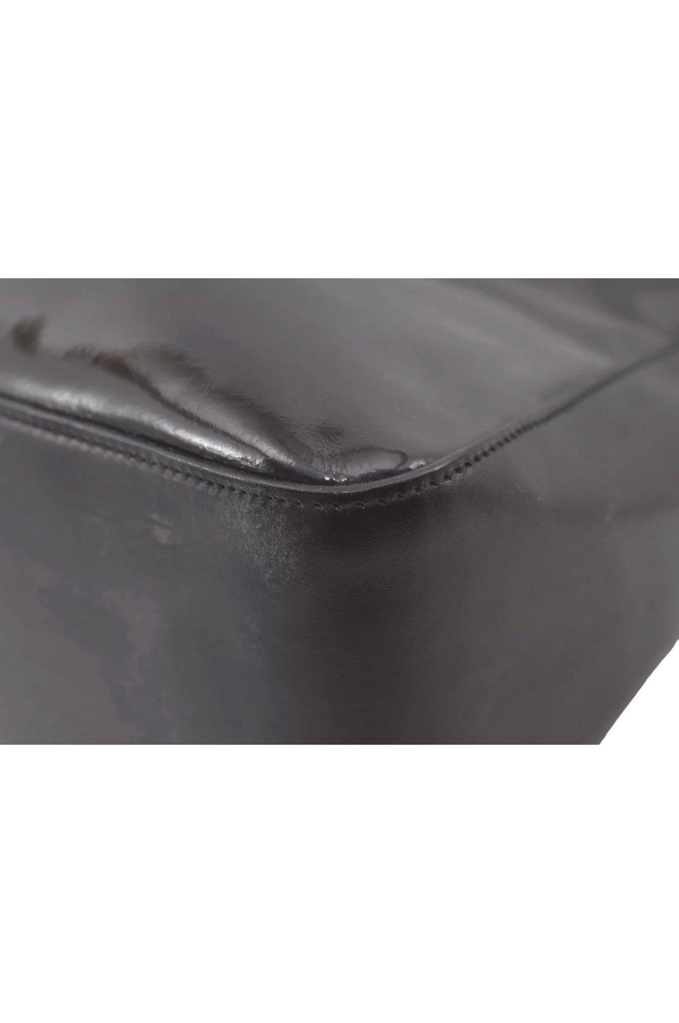 GUCCI Shoulder Hand Bag Purse Enamel Leather 0013766 Black 7891K - Velora