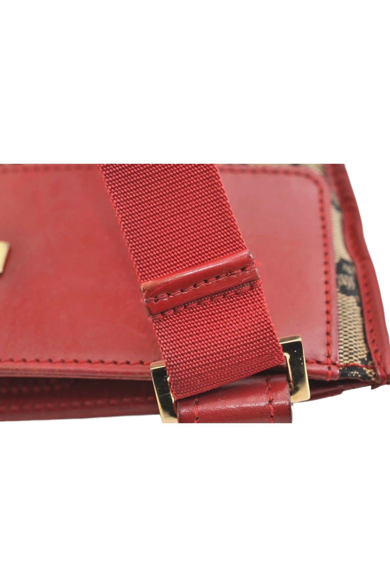 GUCCI Shoulder Cross Body Bag GG Canvas Leather 0190348 Black 9211K - Velora