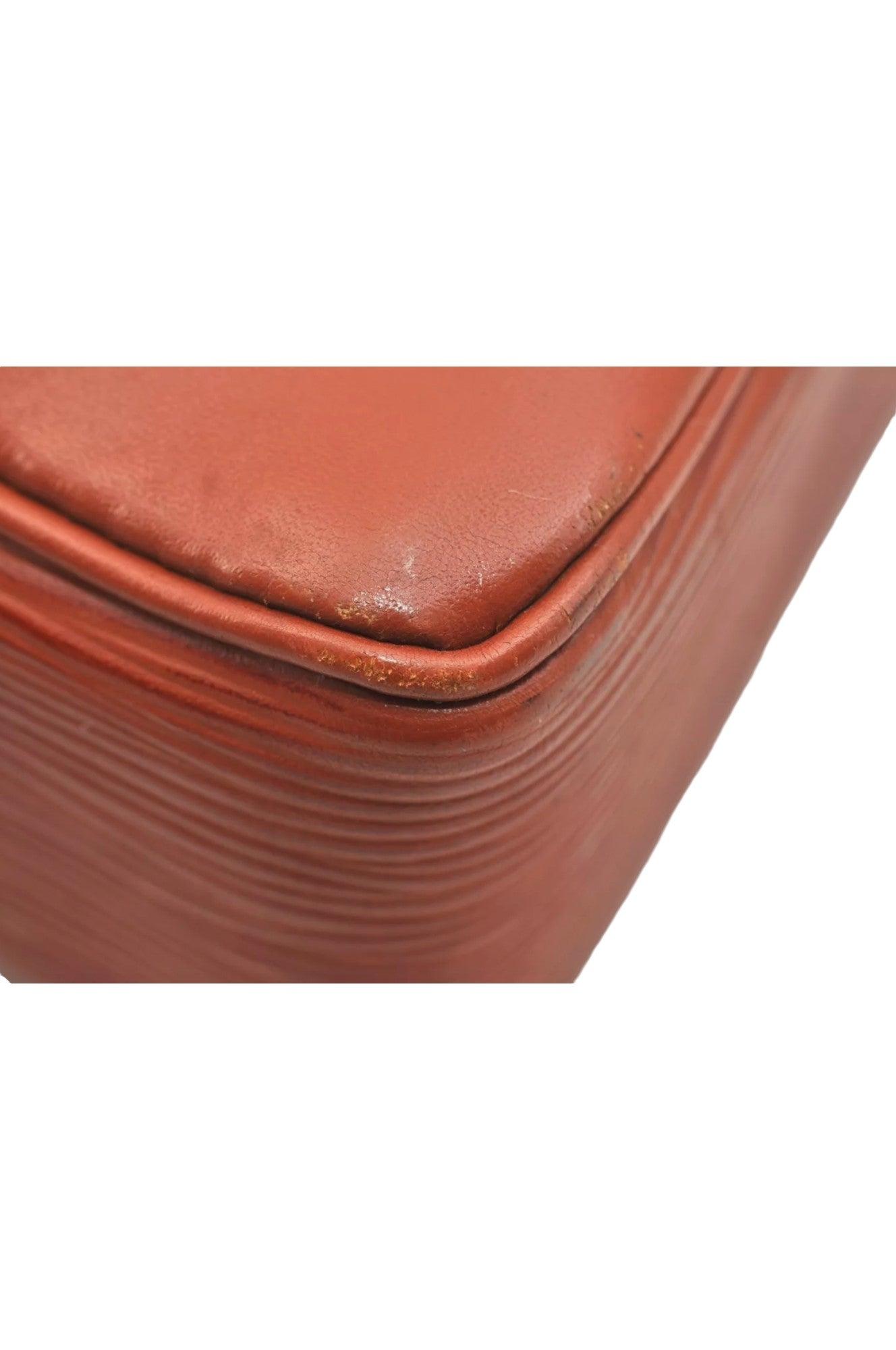 Louis Vuitton Epi Porte Documents Voyage Briefcase M54473 Brown 6978K - Velora