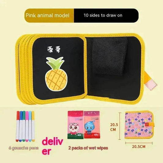 10-sided Children's Early Education Picture Book Double-sided Graffiti Drawing Board Portable Children Drawing Coloring Book - Velora