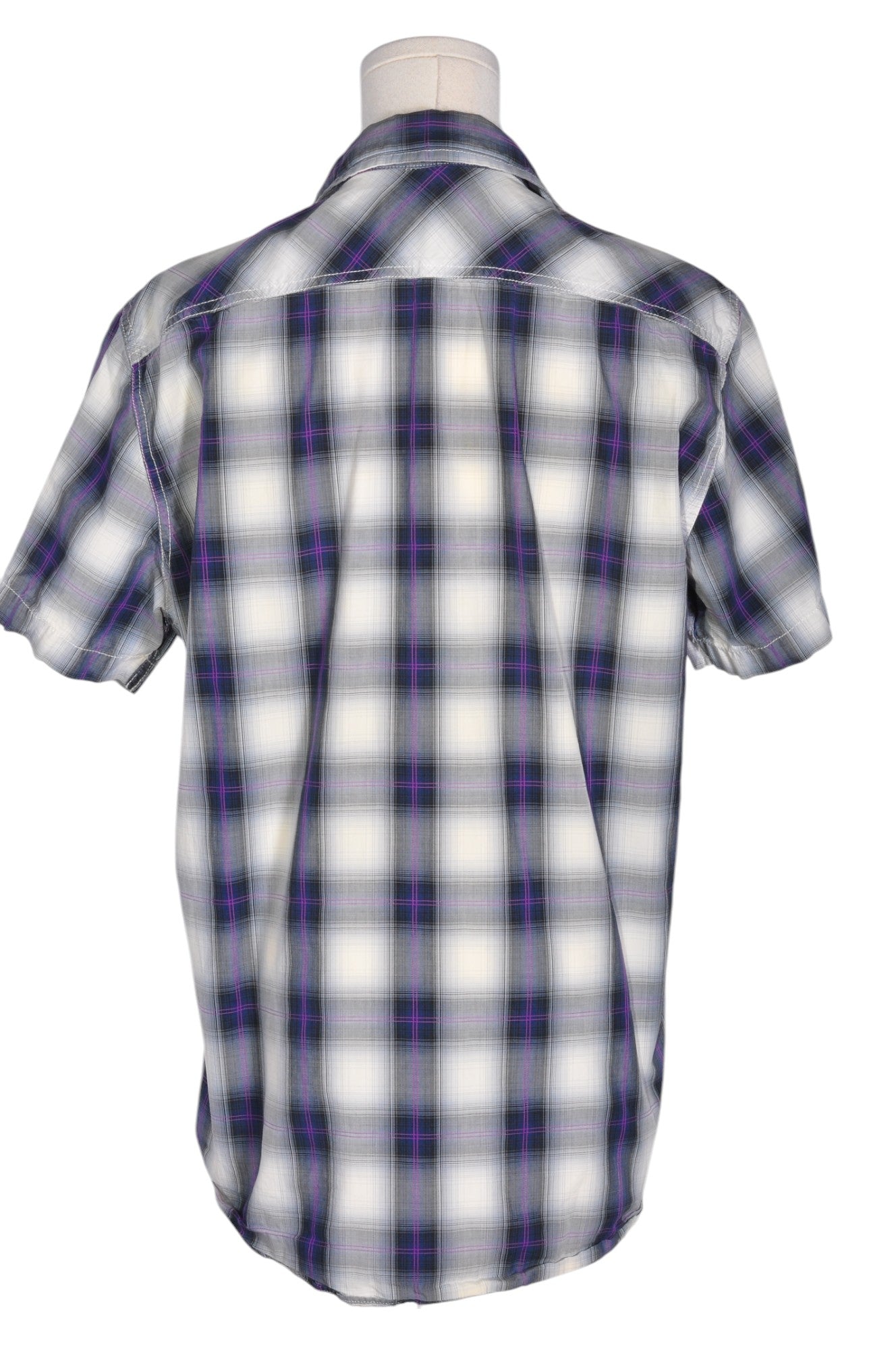 AMERICAN EAGLE Men Button Down Tops Regular fit in Gray - L - Velora