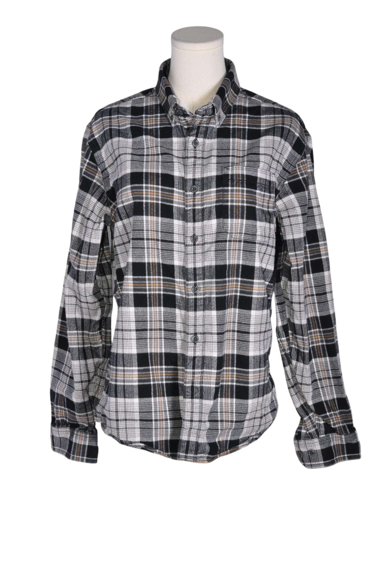 EDDIE BAUER Men Button Down Tops Regular fit in Gray - M - Velora