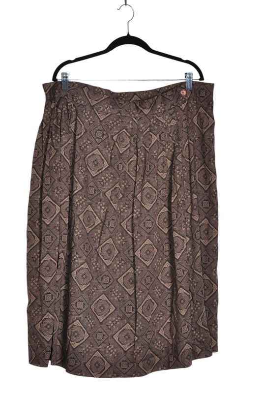 RENA ROWAN Women A-Line Skirts Regular fit in Brown - 14 - Velora