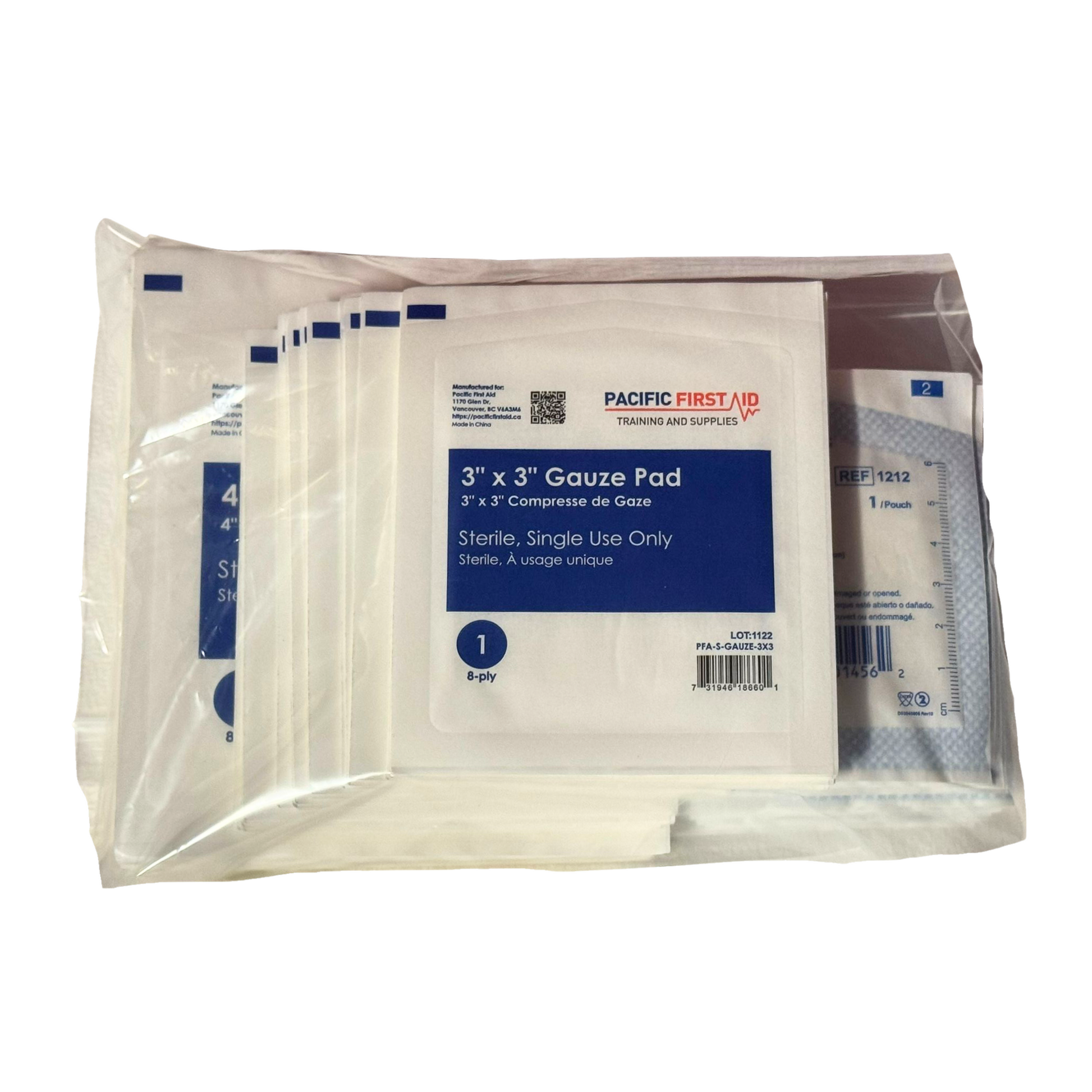 100 Assorted Gauze Pad Pack - Velora