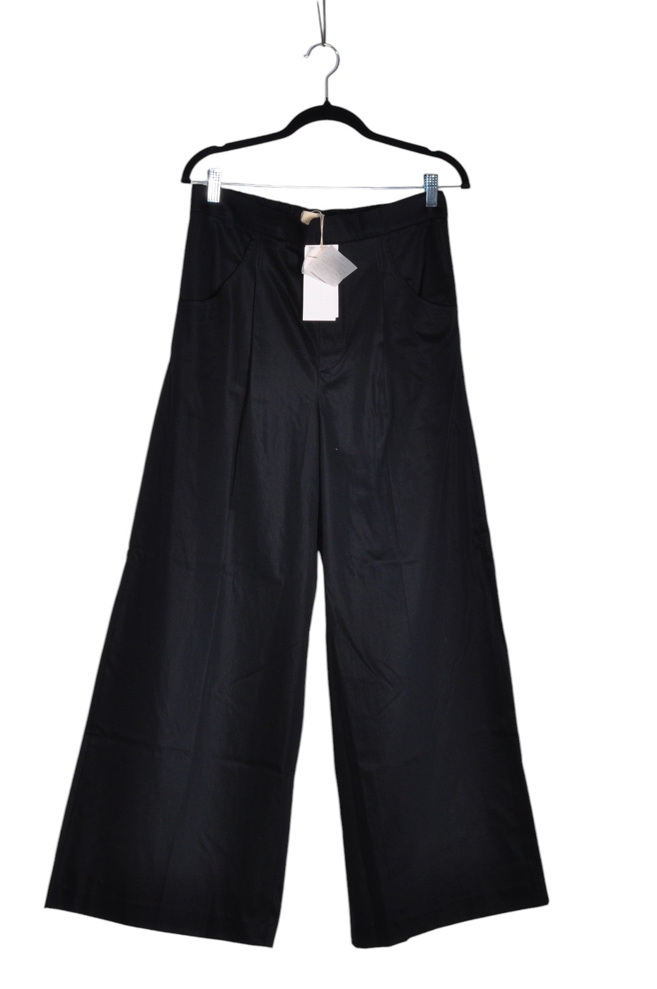 ZARA Women Trousers Regular fit in Black - M - Velora