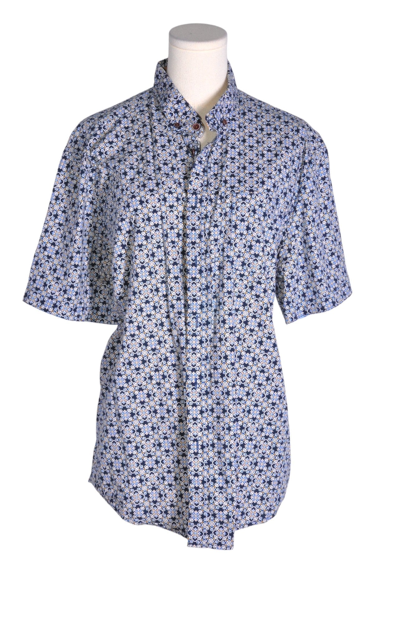 RUE SAINT-PATRICK Men Button Down Tops Regular fit in Blue - XL - Velora