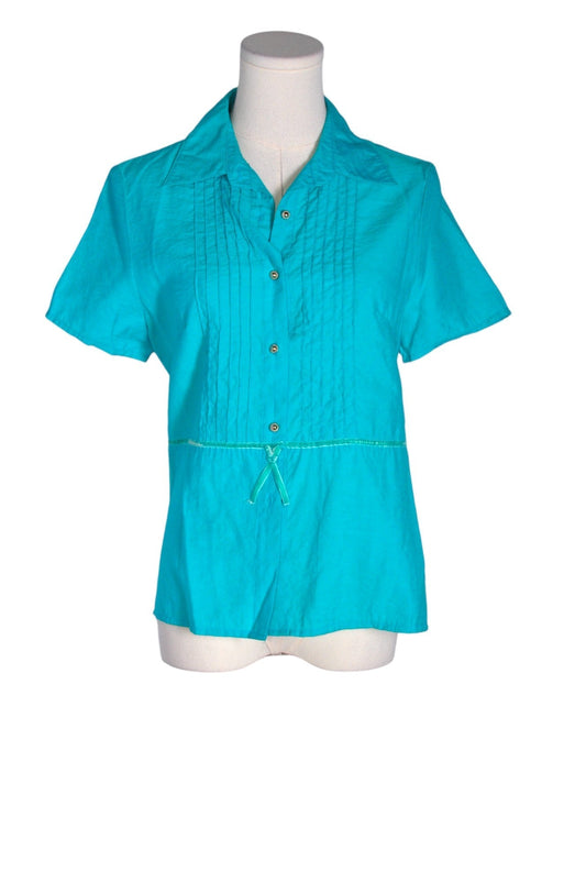 UNBRANDED Women Button Down Tops Regular fit in Green - XXL - Velora