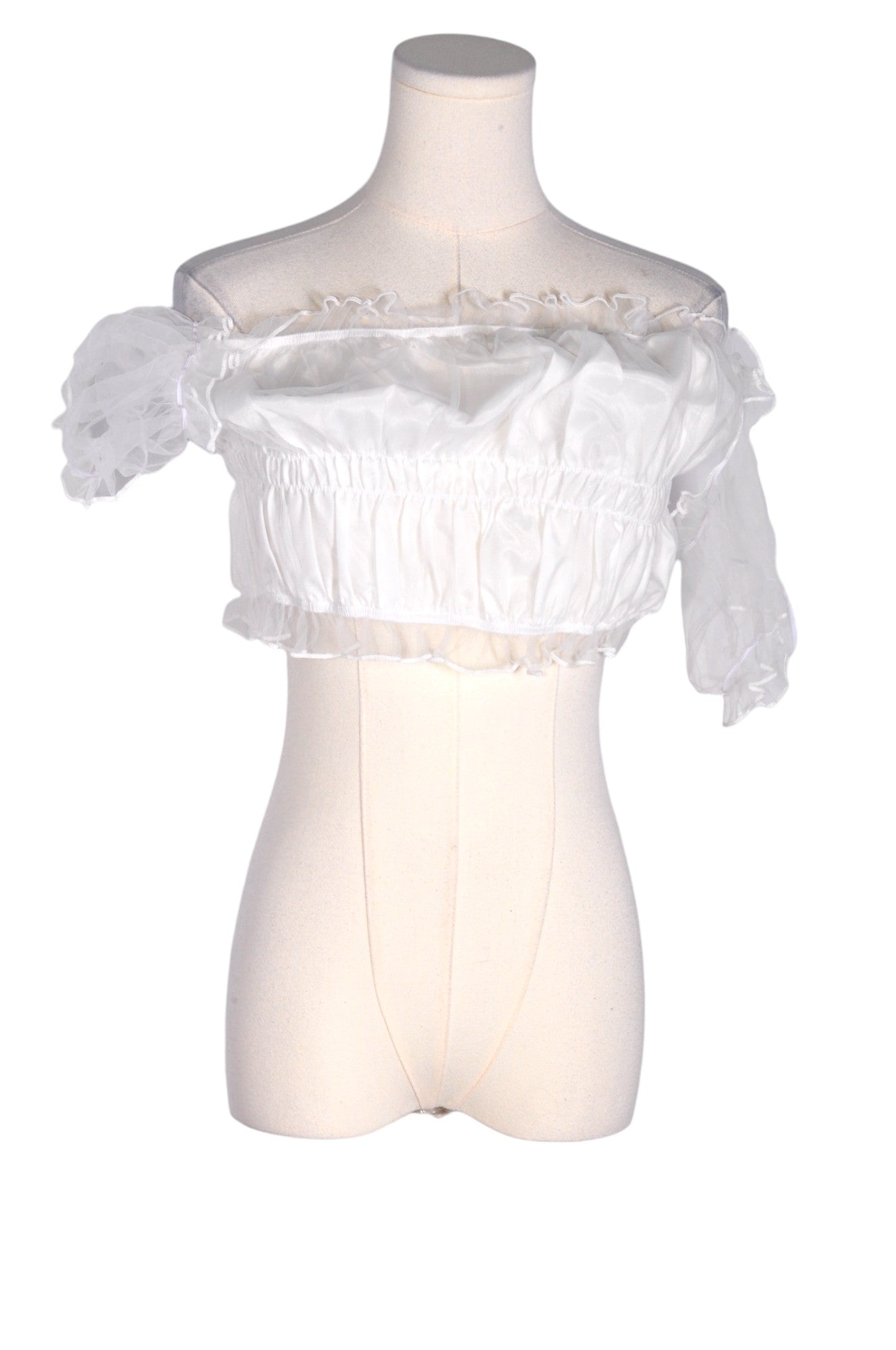 SHEIN Women Crop Tops Regular fit in White - XL - Velora