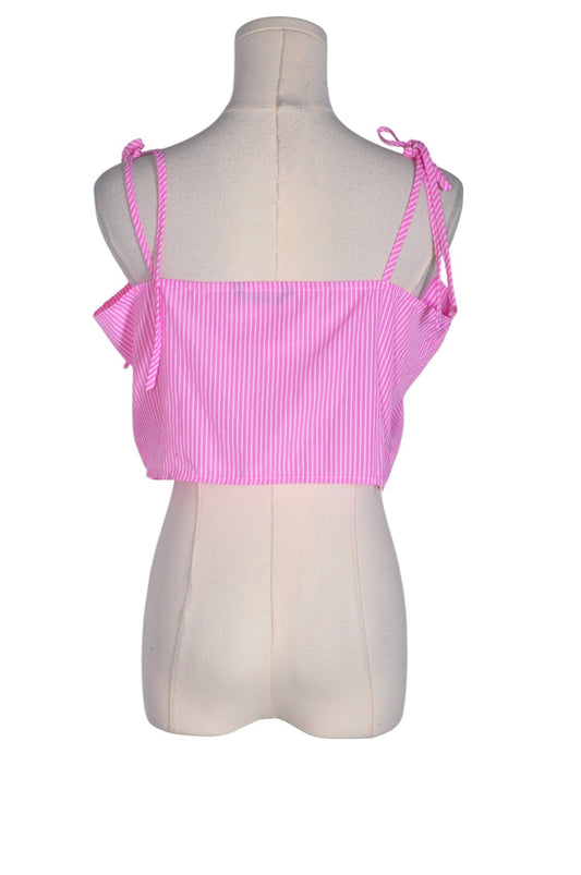 SHEIN Women Crop Tops Regular fit in Pink - L - Velora