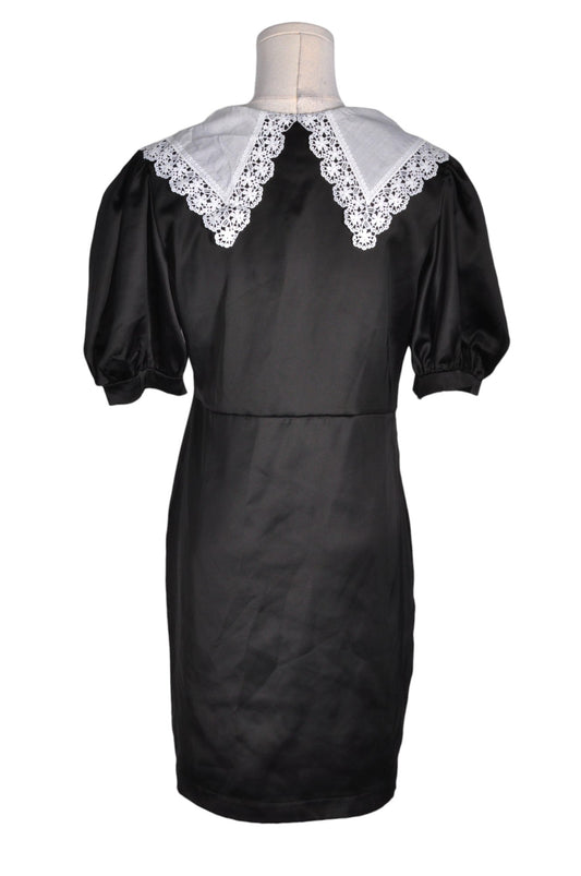 SHEIN Women Midi Dresses Regular fit in Black - M - Velora