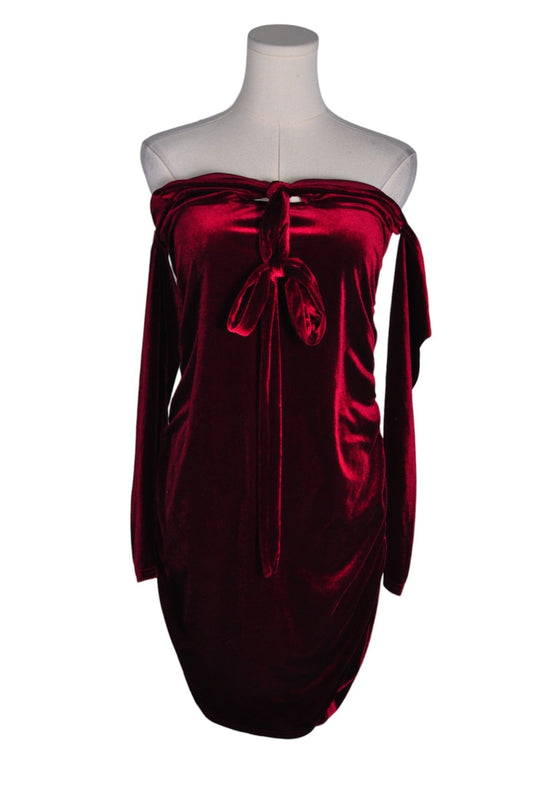 ROMWE Women Midi Dresses Regular fit in Red - L - Velora