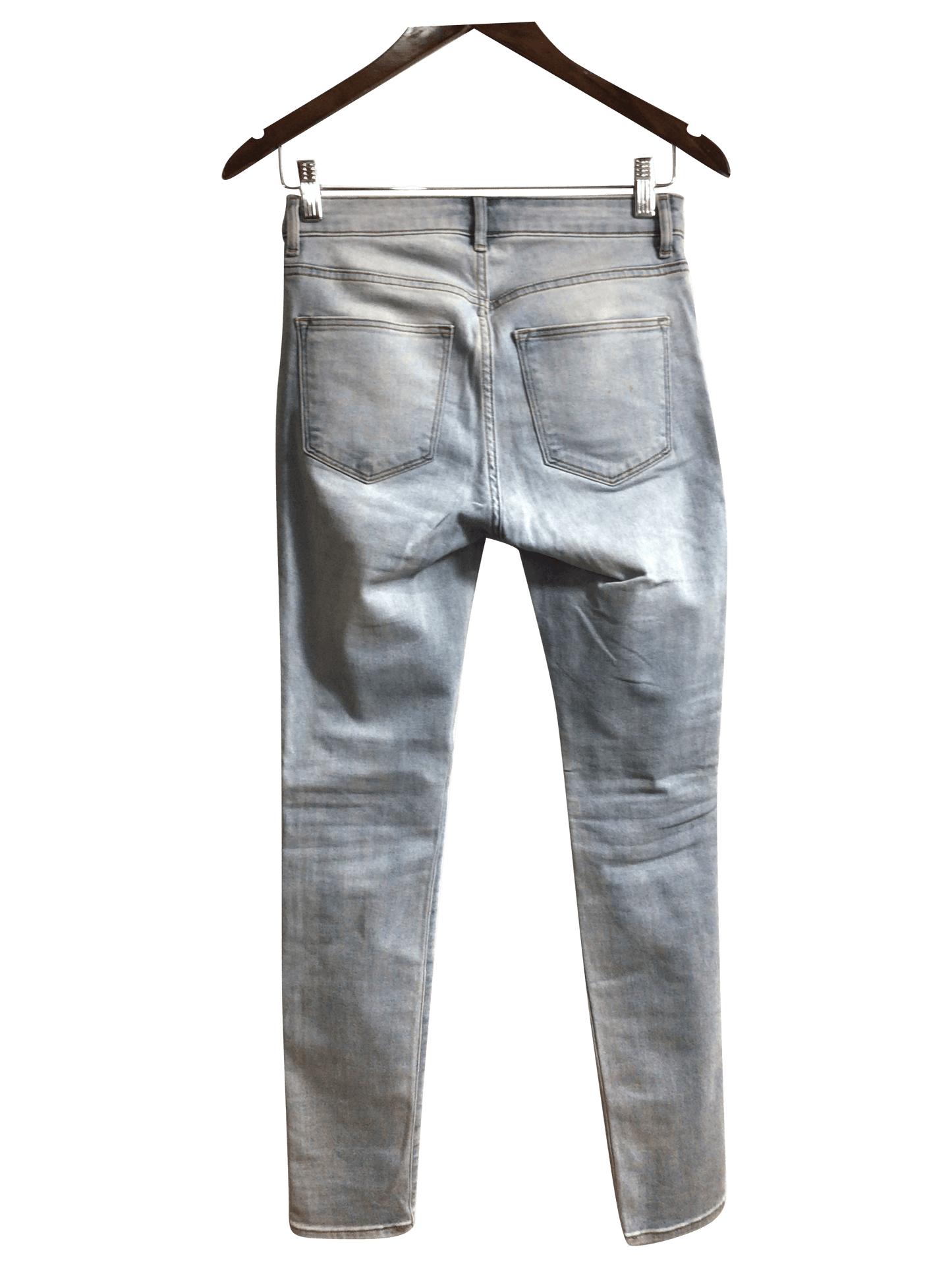 H&M Women Straight-Legged Jeans Regular fit in Blue - 6 - Velora