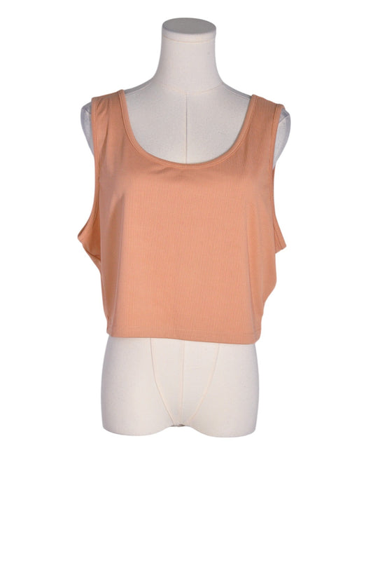 SHEIN Women Crop Tops Regular fit in Beige - 3XL - Velora