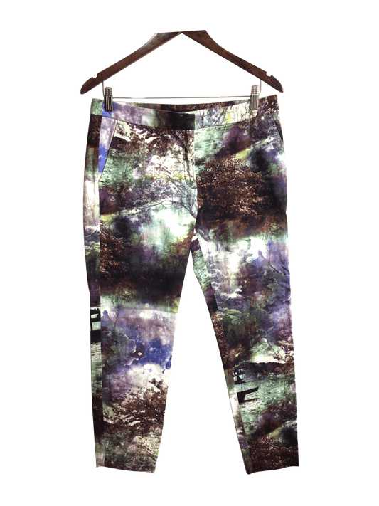 ZARA Women Work Pants Regular fit in Green - M - Velora