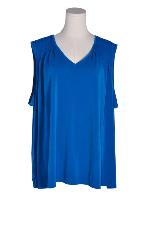 UNBRANDED Women Blouses Regular fit in Blue - 1X - Velora