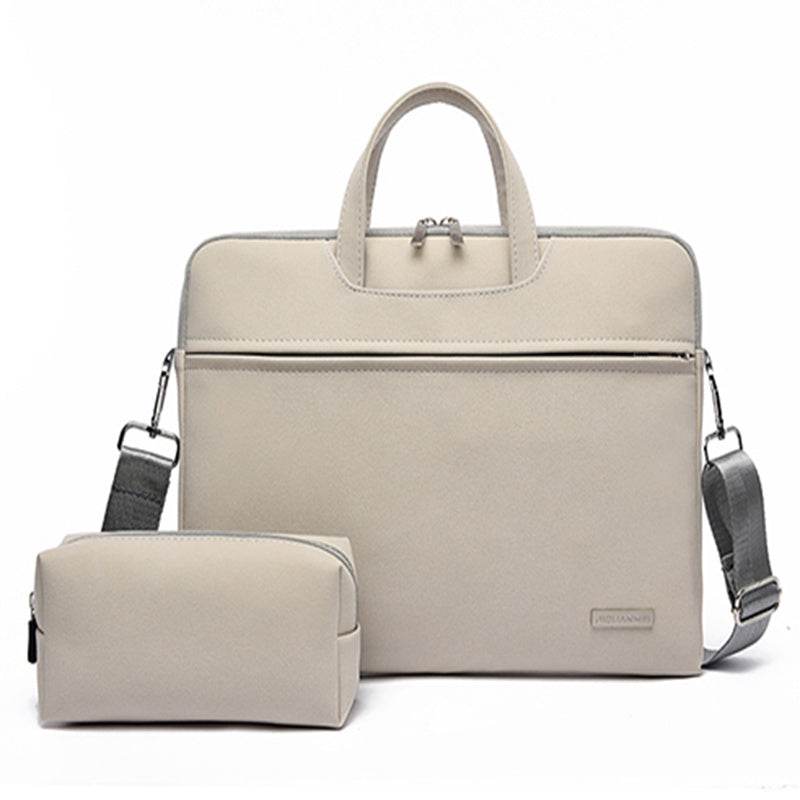 PU Leather Women Laptop Bag Notebook Carrying Case Briefcase For Macbook Air 13.3 14 15.6 Inch Men Handbags Shoulder Mouse Bag - Velora