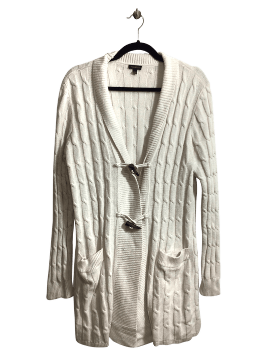 TALBOTS Women Cardigans Regular fit in White - L - Velora