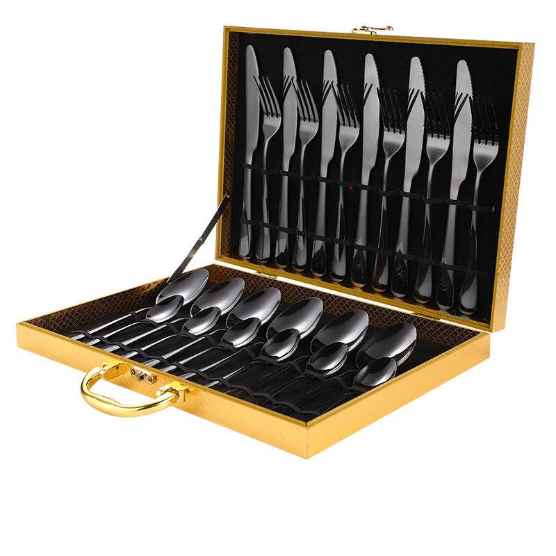 High-end tableware 24 piece set Cool Matching flatware - Velora