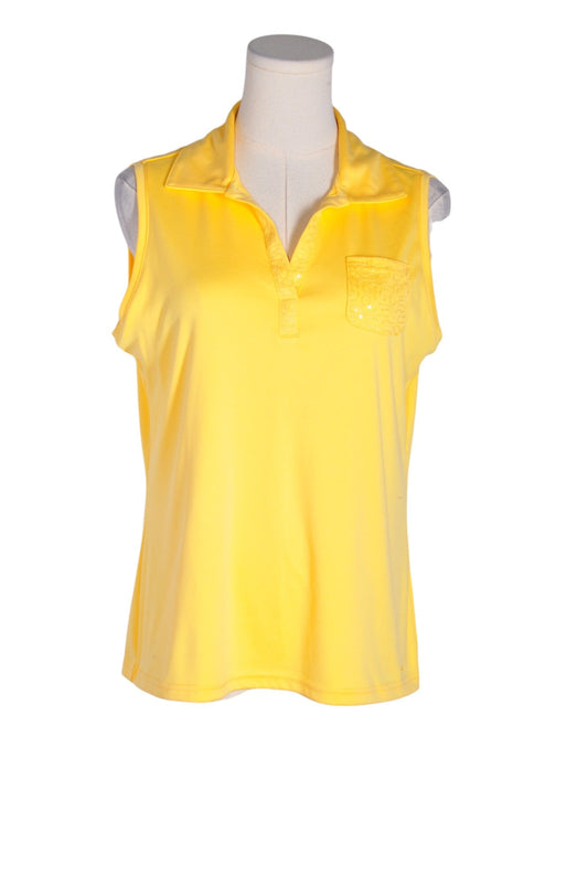 IZOD Women Activewear Tops Regular fit in Yellow - M - Velora