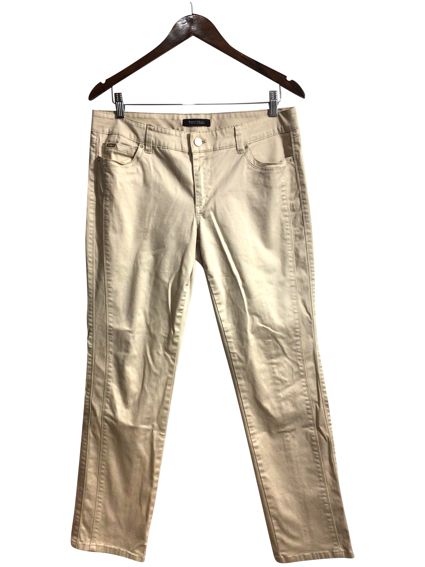 WHITE HOUSE BLACK MARKET Women Work Pants Regular fit in Beige - 10 Koop